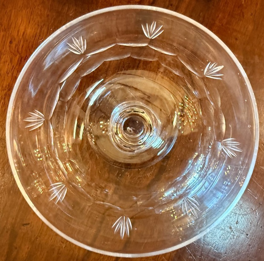 Baccarat neuf coupes à champagne en cristal fin XIXème-photo-5