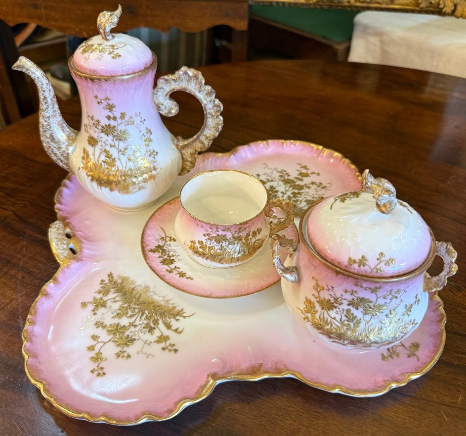 Haviland Limoges "égoïste" Coffee Set, Fine Porcelain, Late 19th Century, Circa 1880