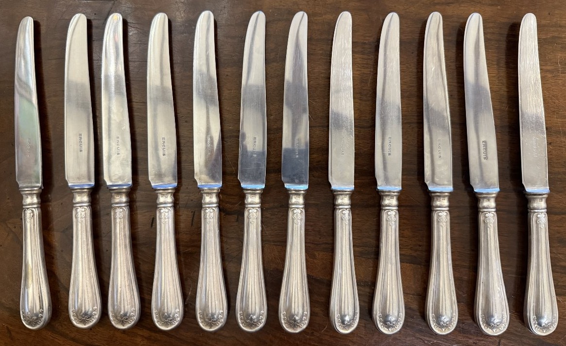 Art Nouveau Silver-plated Cutlery Set By Ercuis, 49 Pieces, Circa 1900-photo-3