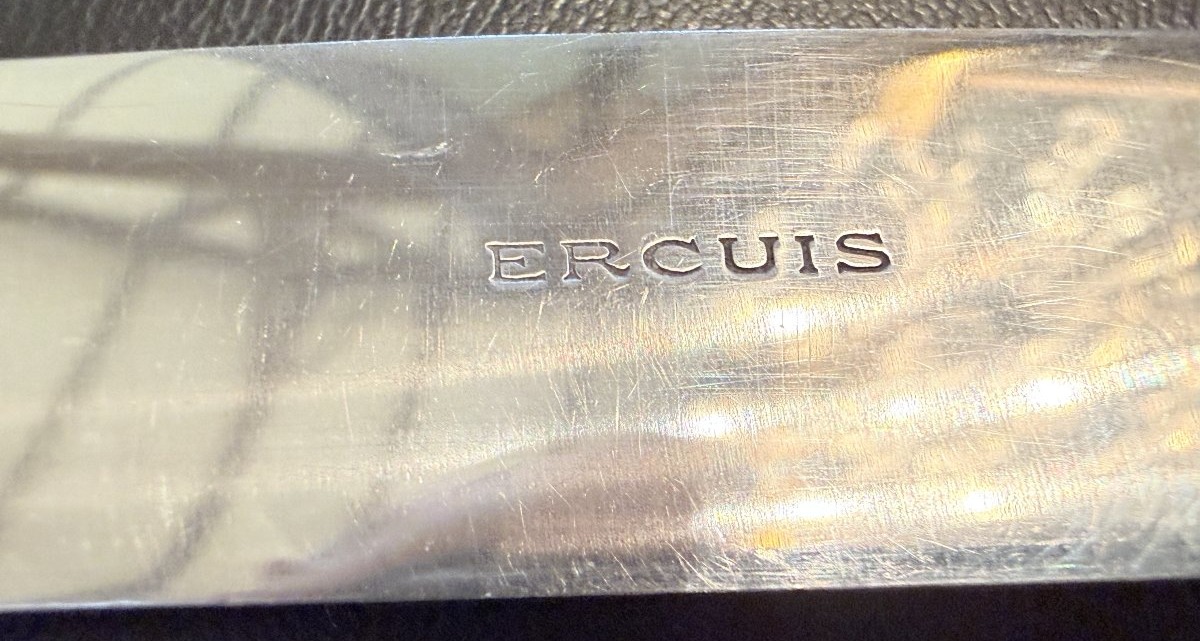 Art Nouveau Silver-plated Cutlery Set By Ercuis, 49 Pieces, Circa 1900-photo-7