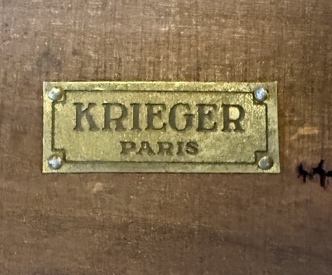 Krieger House: Small Side Table With Marquetry And Marble Top, Louis XVI Style, Napoleon III Period-photo-8
