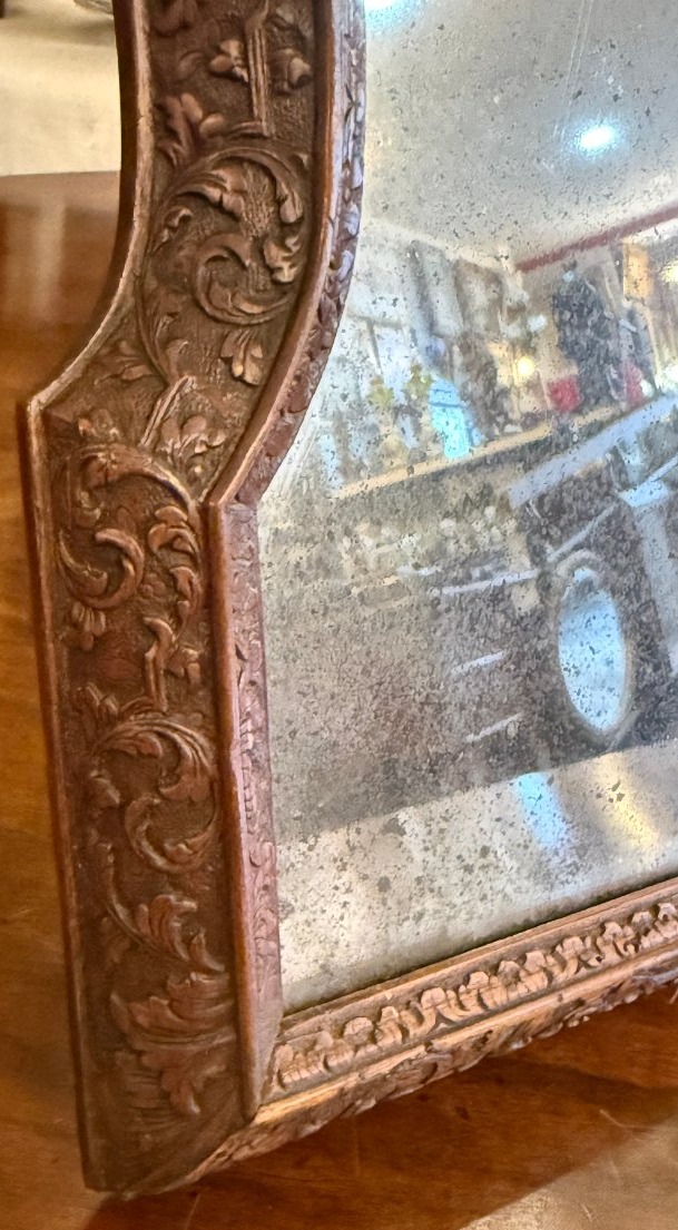 Miroir de toilette époque Louis XIV en bois dit de Saint Lucie atelier de César Bagard XVIIème-photo-4