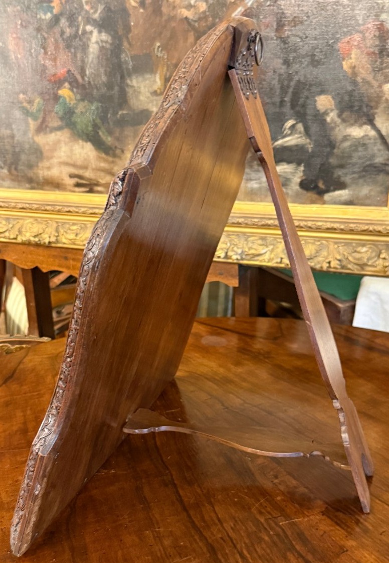 Miroir de toilette époque Louis XIV en bois dit de Saint Lucie atelier de César Bagard XVIIème-photo-5