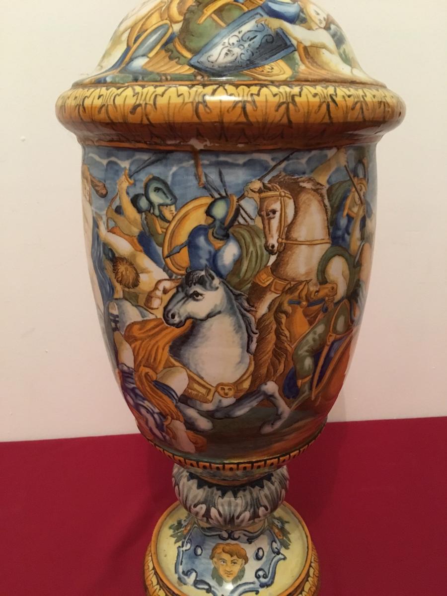 Vase Majolique Italienne-photo-3