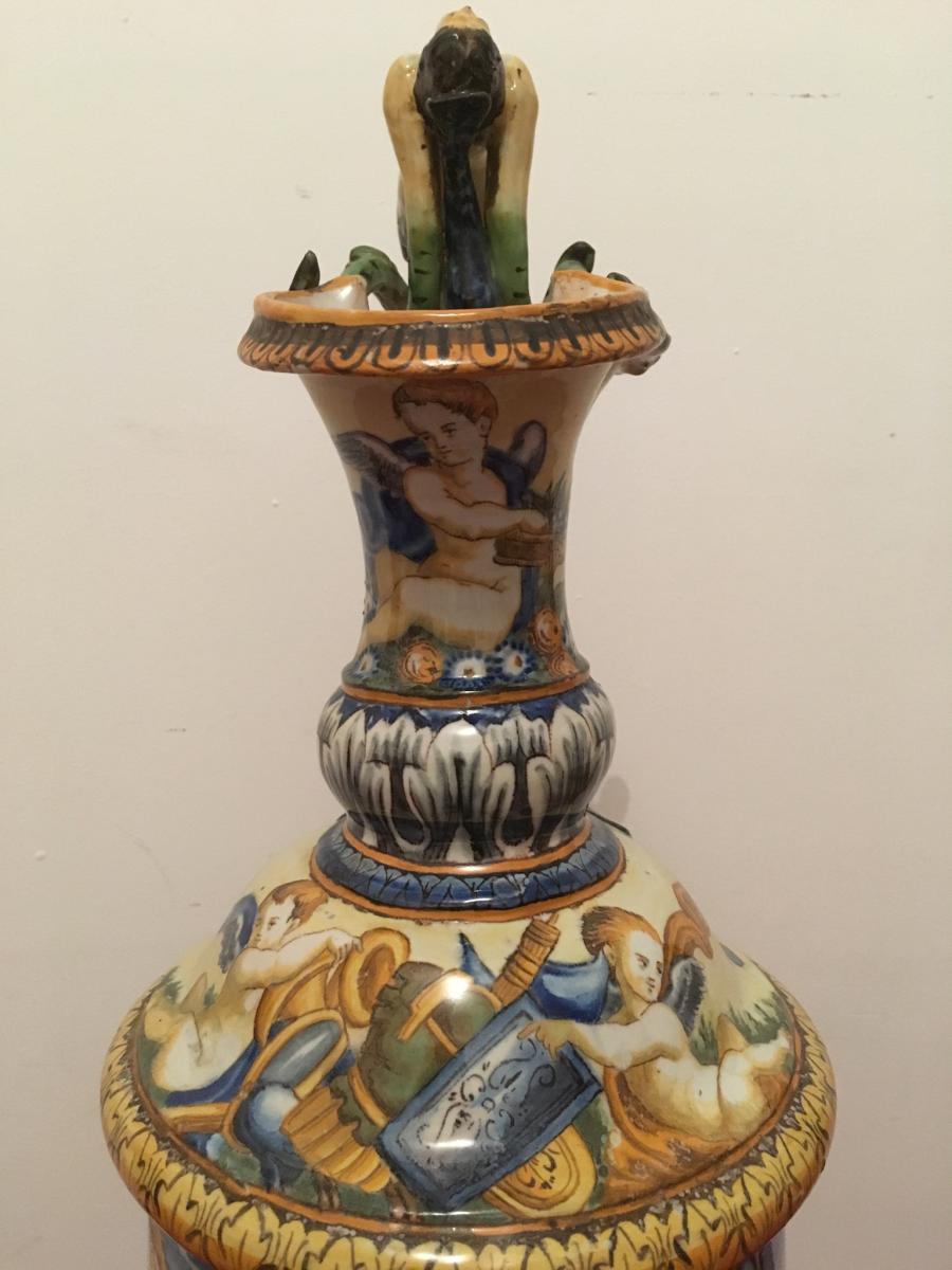 Vase Majolique Italienne-photo-5