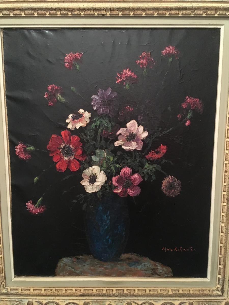 Bouquet Painting By Markitante-photo-2