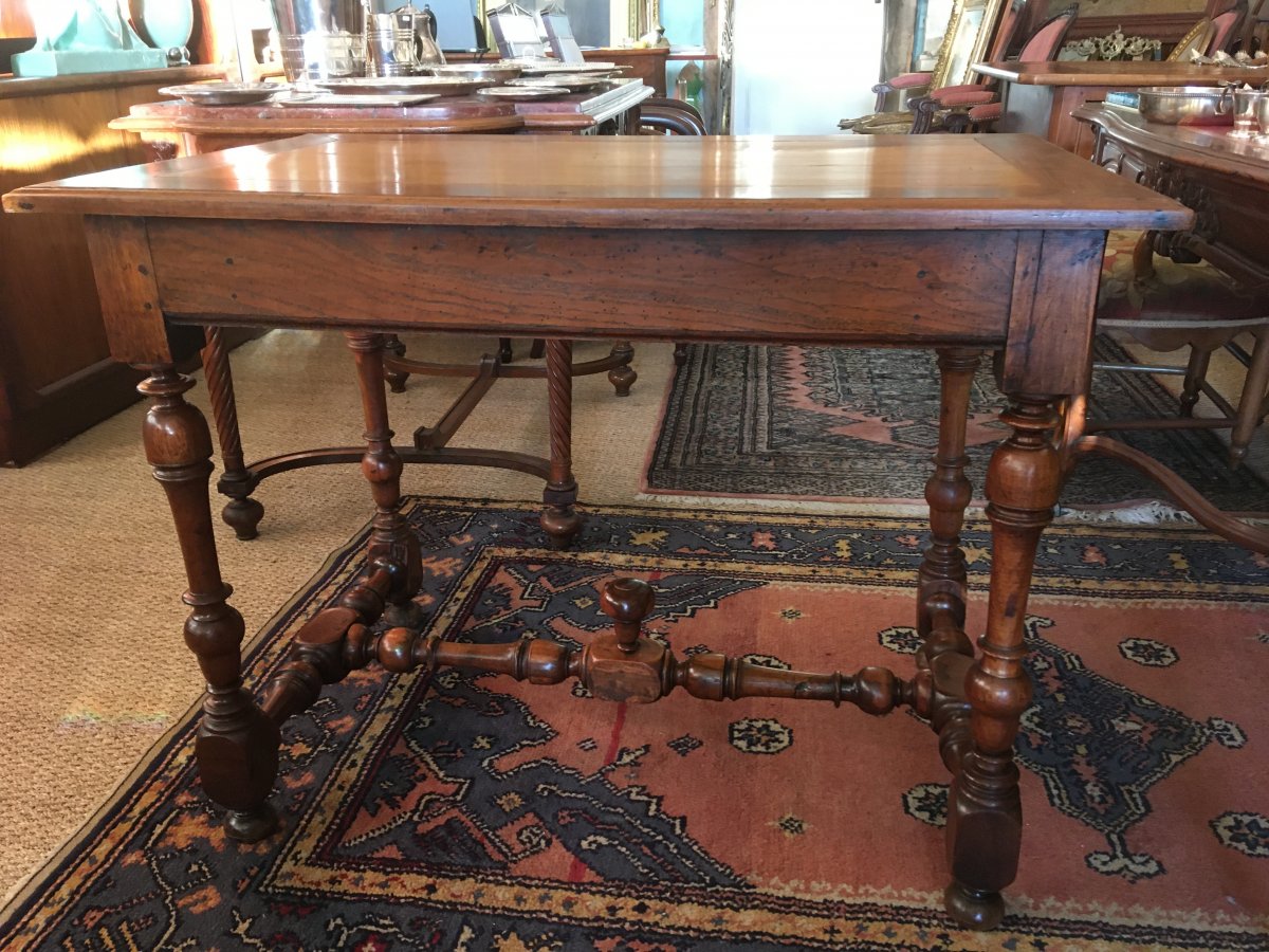 Table Epoque Louis XIV En Gaïac , Acajou Et Bois Exotique .XVIIème-photo-3