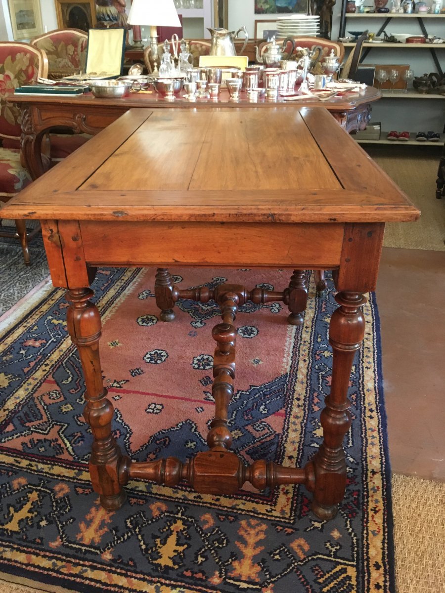 Table Epoque Louis XIV En Gaïac , Acajou Et Bois Exotique .XVIIème-photo-4