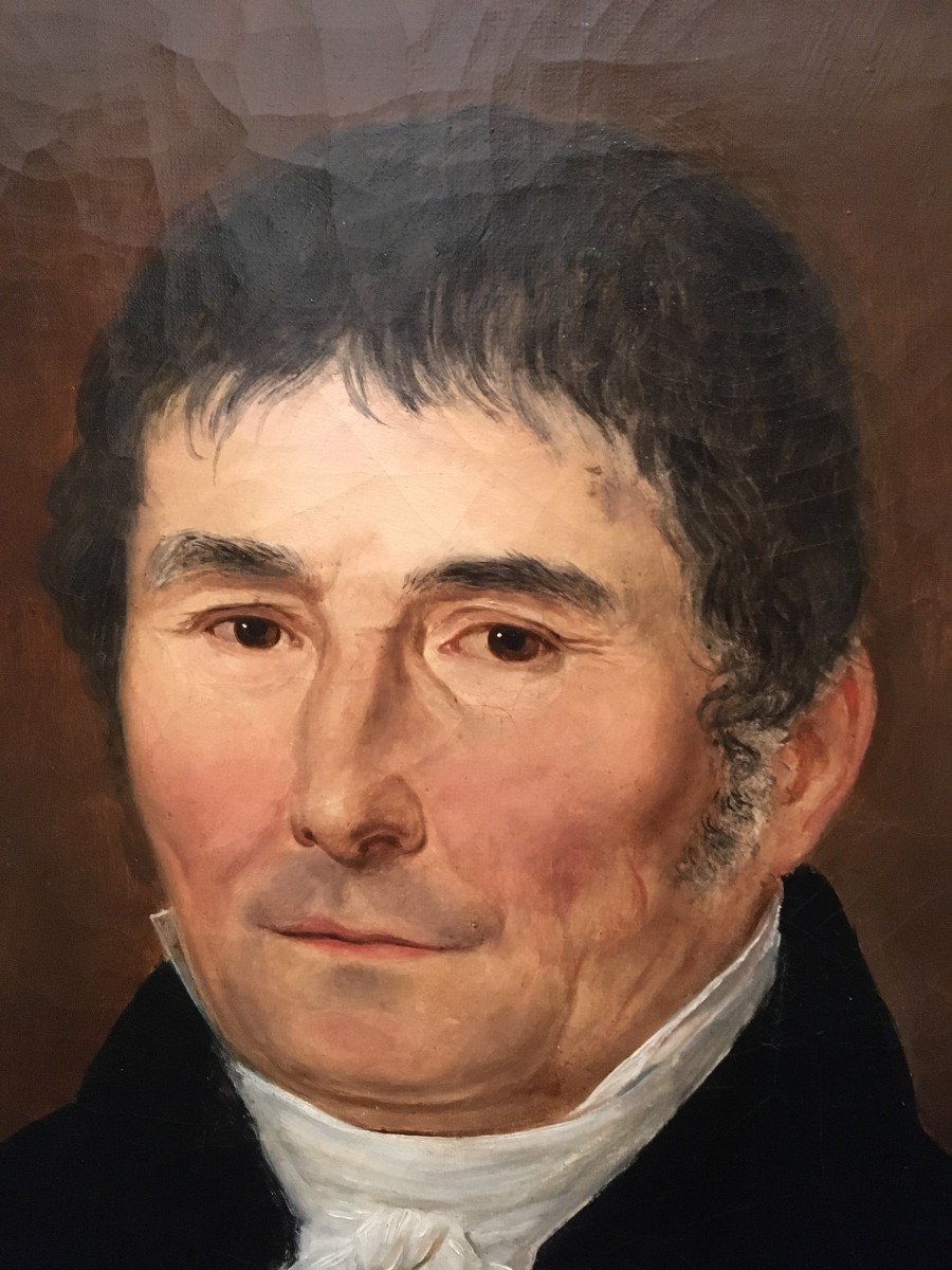 Portrait d'homme époque Restauration 1830 .-photo-4