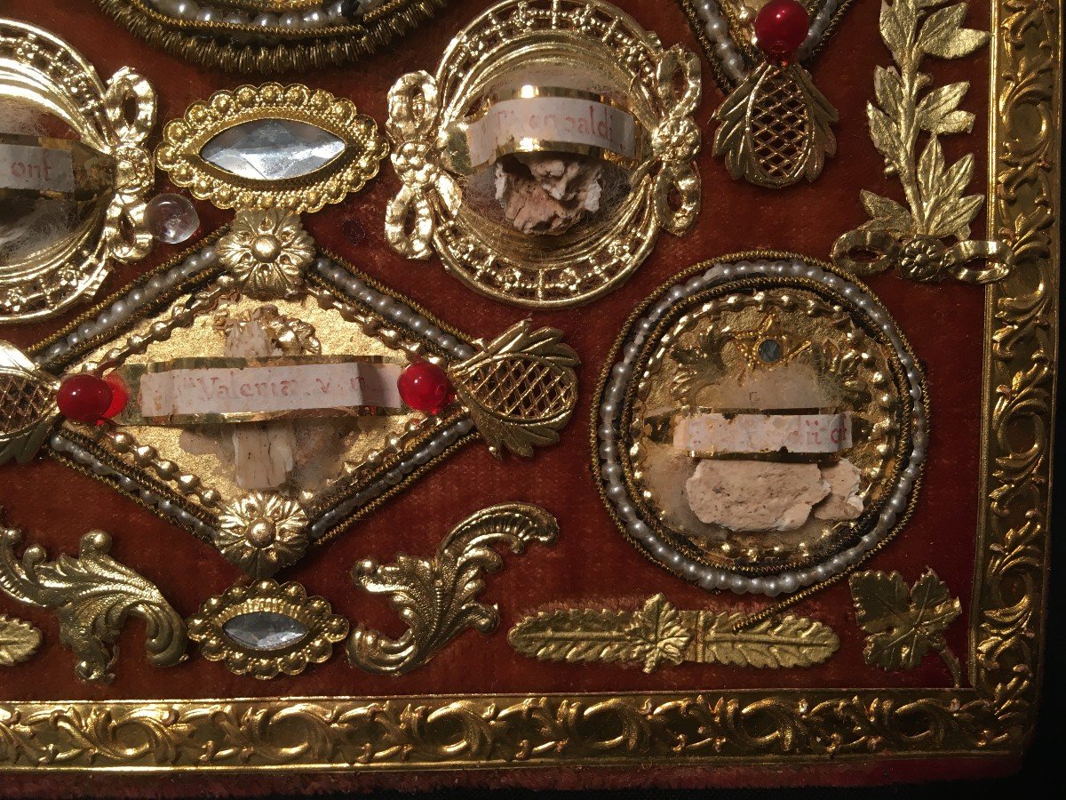 Reliquaire En Bronze émaillé époque Napoléon III XIXème-photo-6