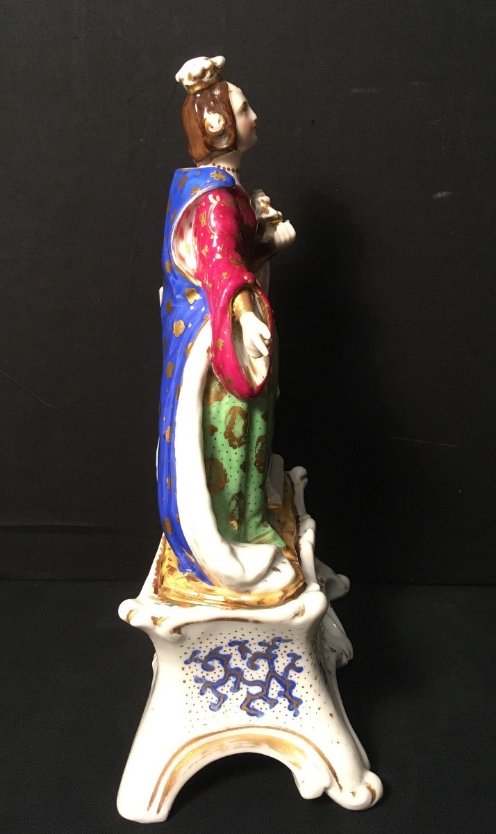 Paris Porcelain Troubadour Style Couple Forming Vases.-photo-7