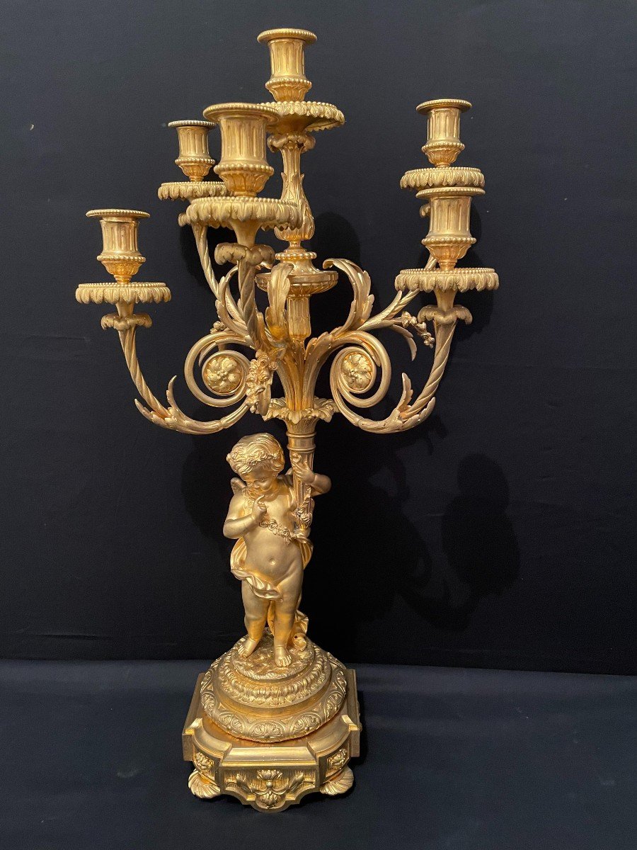 Important Fireplace Trim For Babies In Gilt Bronze Napoleon III-photo-4