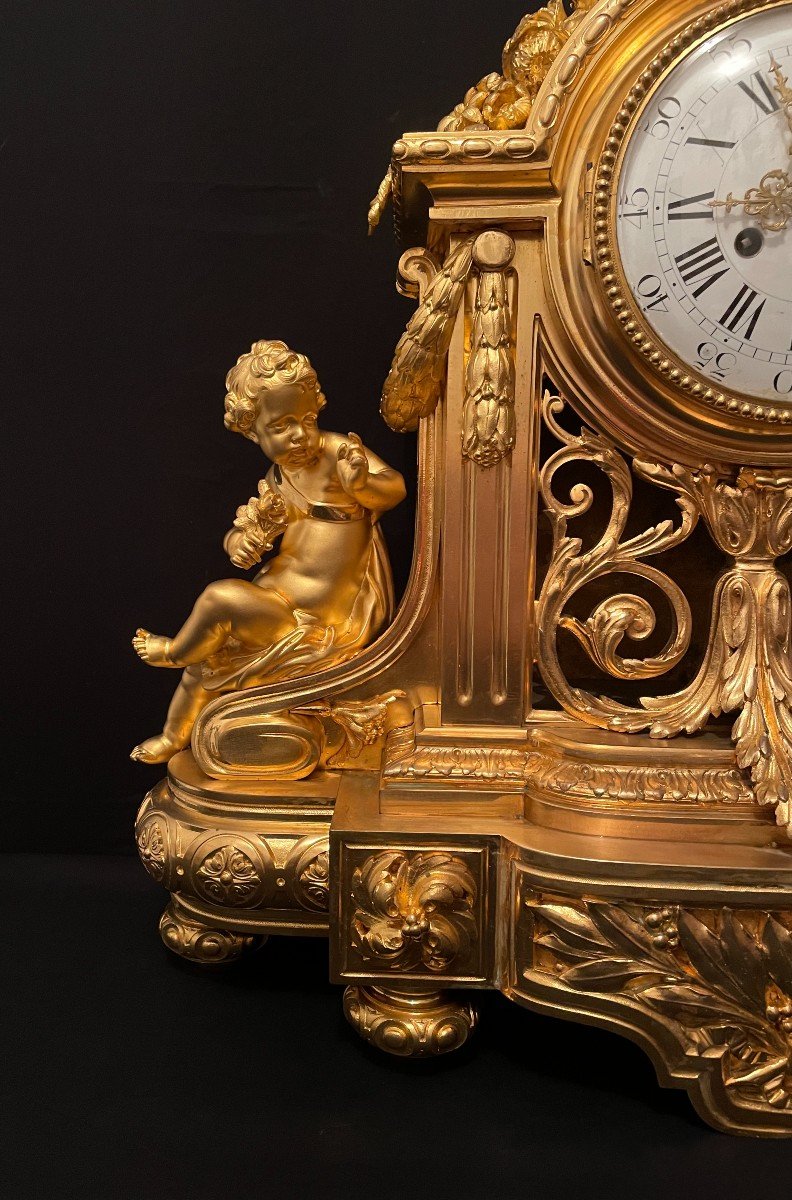 Important Fireplace Trim For Babies In Gilt Bronze Napoleon III-photo-5