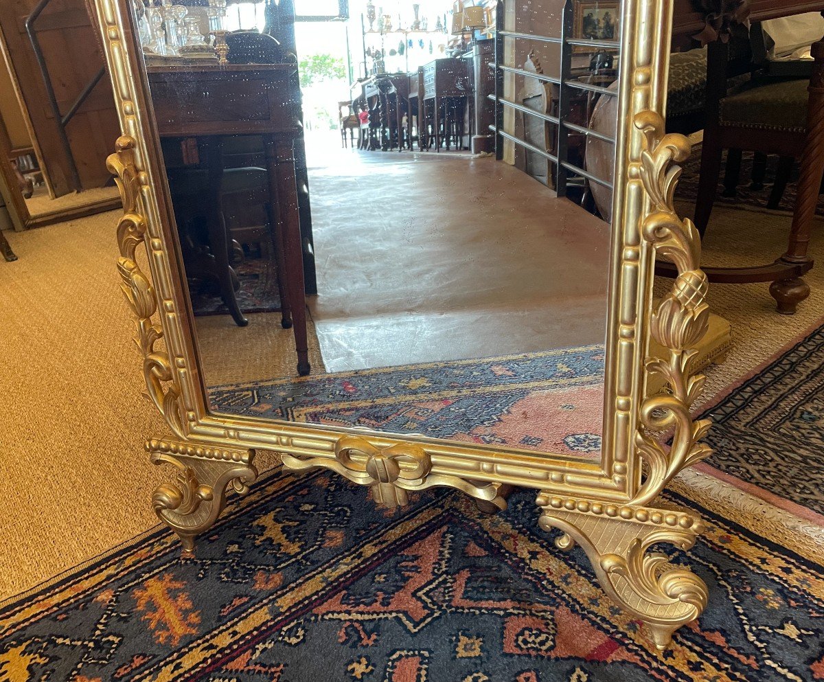 Mirror In Golden Wood 156 Cm Napoleon III Nineteenth-photo-3