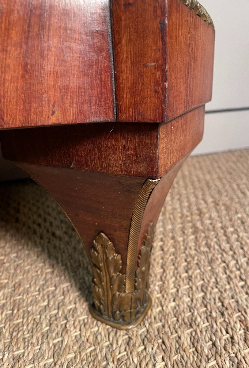 Important Louis XVI Style Marquetry Support Cabinet Napoleon III-photo-5