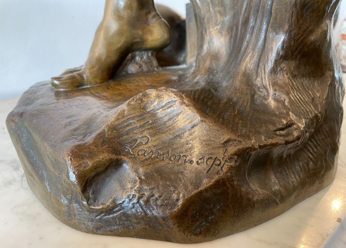 Large Bronze Statue 100 Cm Jason And The Golden Fleece By Lanson Fonte Susse Nineteenth Century-photo-8