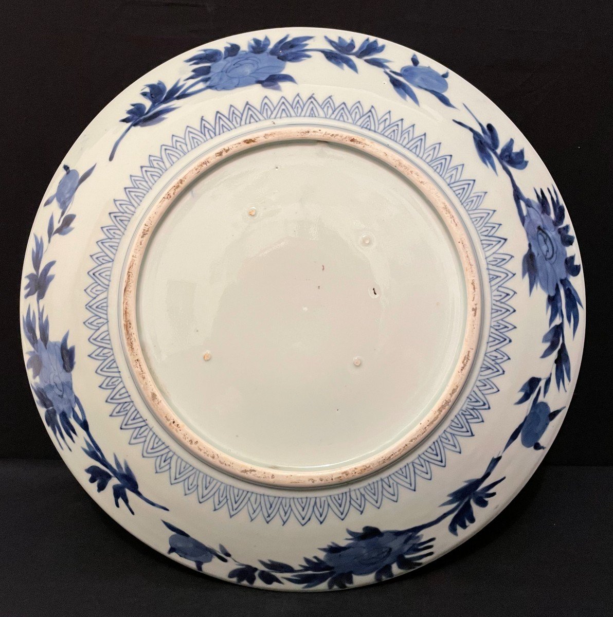 Japan Dish With Fô Dogs Imari Decor 40.5 Cm Meiji Period Late Nineteenth Century-photo-6