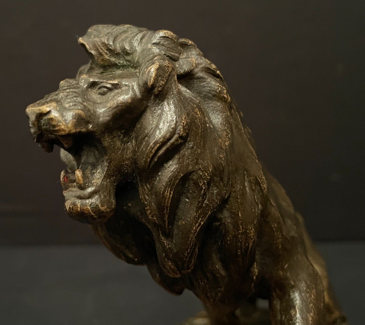 Mascotte Bronze Lion Peugeot par MARX-photo-3