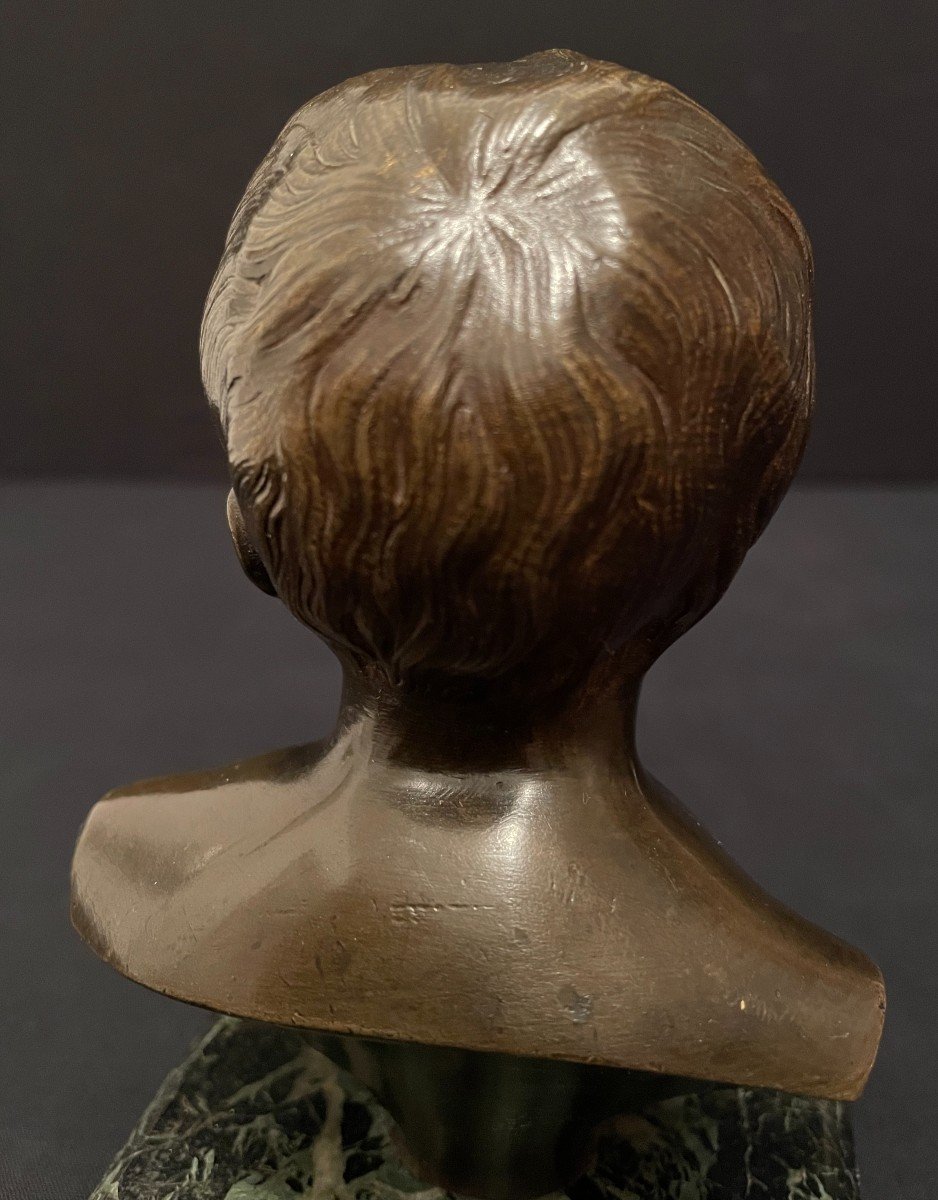 Bronze Jean Qui Pleure d'Après Houdon 15 cm Fonte XIXème-photo-6