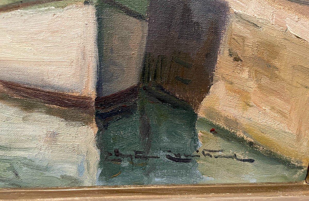 Tableau Port De La Rochelle Par Christian Couillaud-photo-8