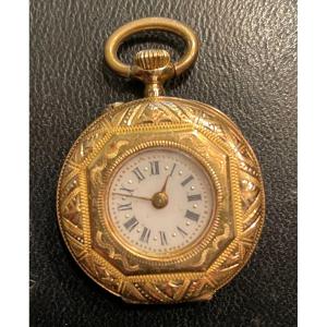 Gold Collar Watch Horse Head Hallmark Societe Generale Besançon Nineteenth Century