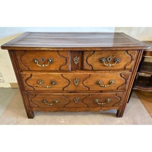 Parisian Regency Chest Of Drawers Walnut 18th Century