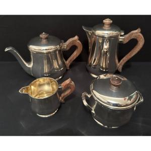 Art Deco Tea And Coffee Service Sterling Silver By Tétard Frères In Paris