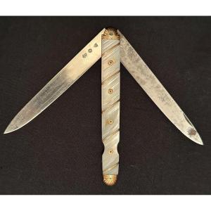 Travel Knife At La Berge Moulins Goldsmith Estienne Boyron Period Late 18th Century 1775