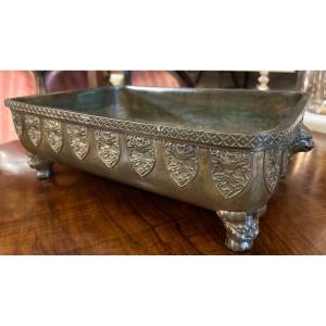 Bronze Bonsai Planter With Fo Dogs Japan Meiji Period Late 19th Century