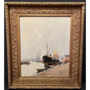 Galien-Laloue grande marine navire  bassin de l'Eure au Havre XIXème