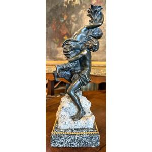 Bronze Sculpture Depicting A Kidnapping, Late 19th Century In The Style Of Clodion
