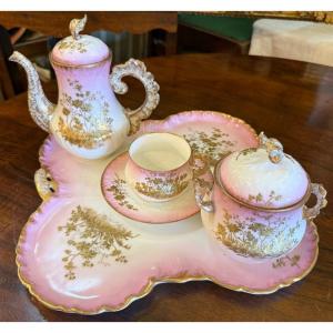 Haviland Limoges "égoïste" Coffee Set, Fine Porcelain, Late 19th Century, Circa 1880