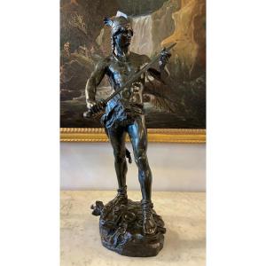 Statue Bronze Le Gaulois Vainqueur Par Massoulle Fonte Thiébault XIXème