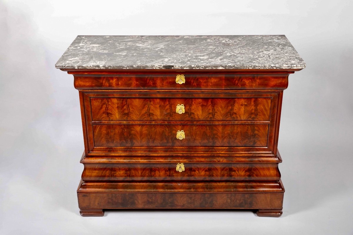 Louis Philippe Mahogany Chest Of Drawers-photo-2