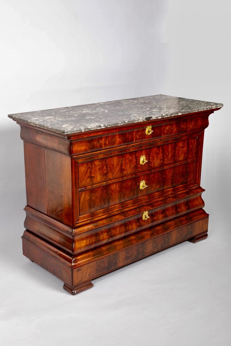 Louis Philippe Mahogany Chest Of Drawers-photo-3