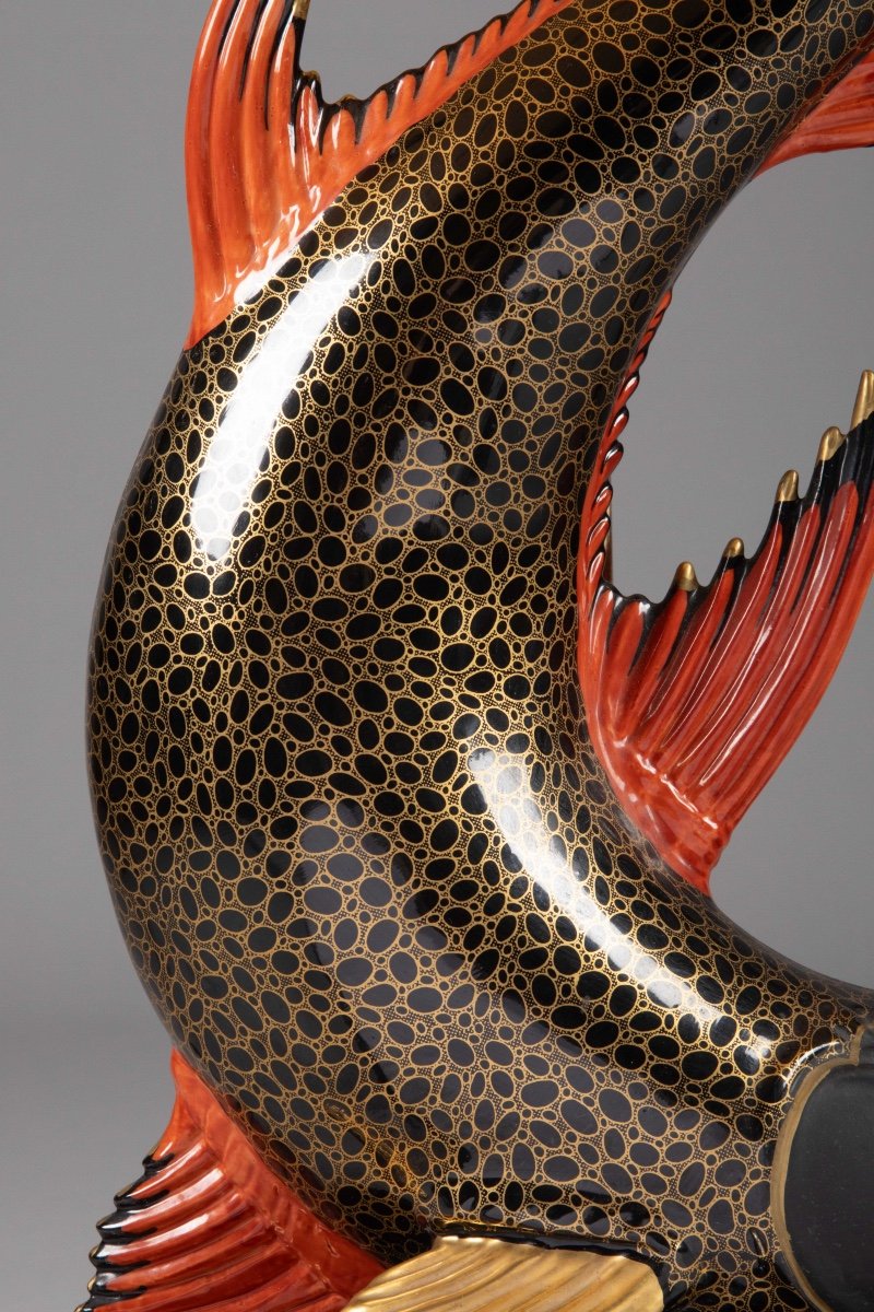 Lamp Decorated With A Japanese Swordfish.-photo-4