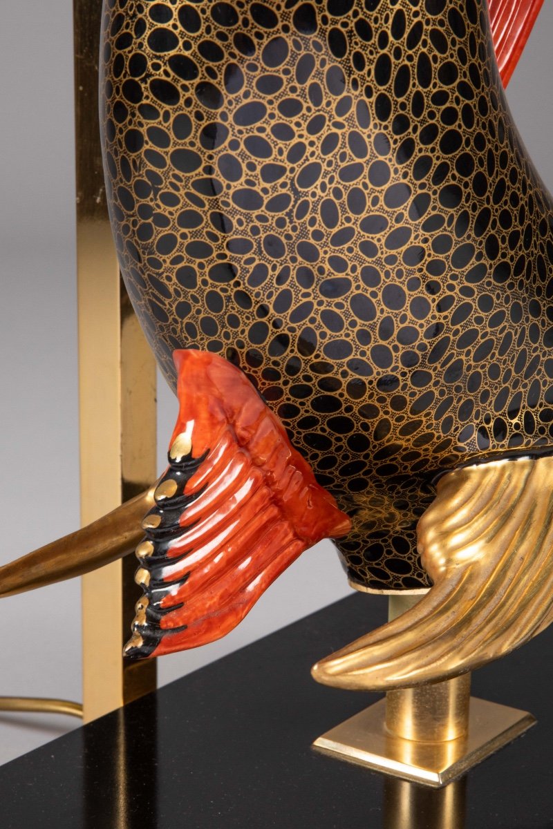 Lamp Decorated With A Japanese Swordfish.-photo-8