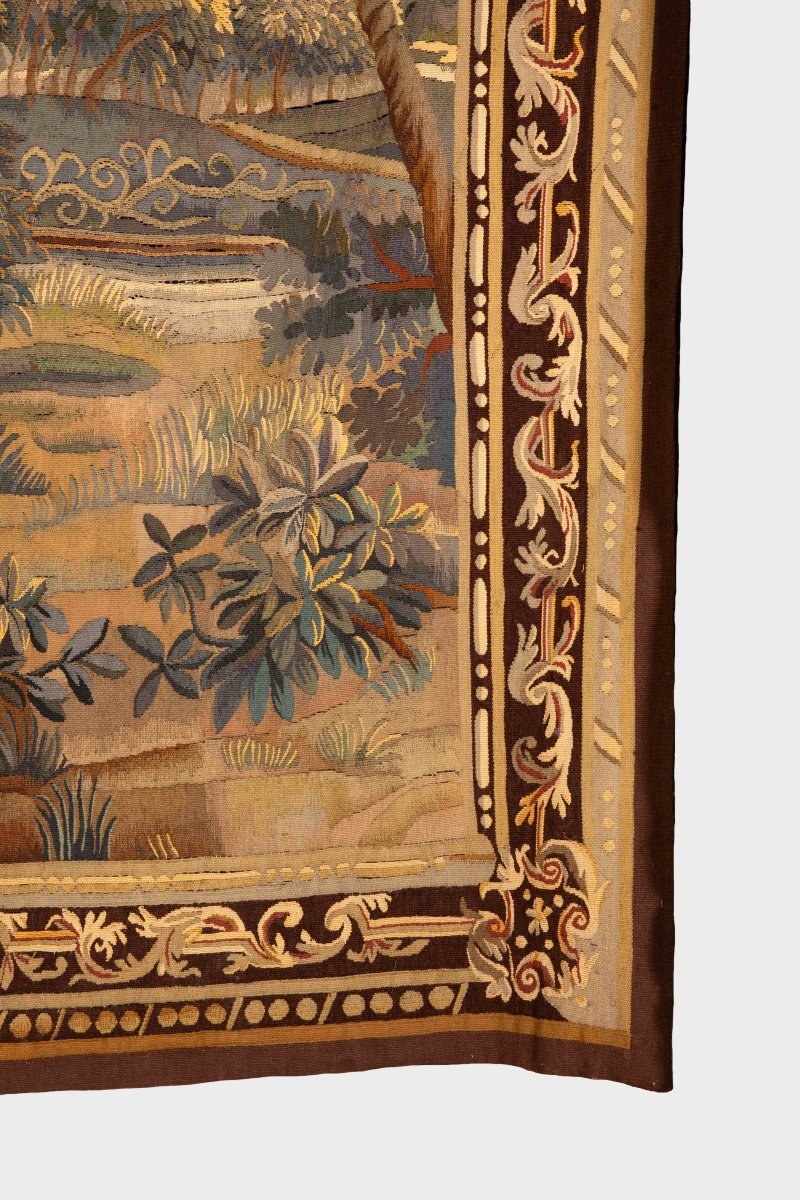 Aubusson Verdure Tapestry 18th Century-photo-2