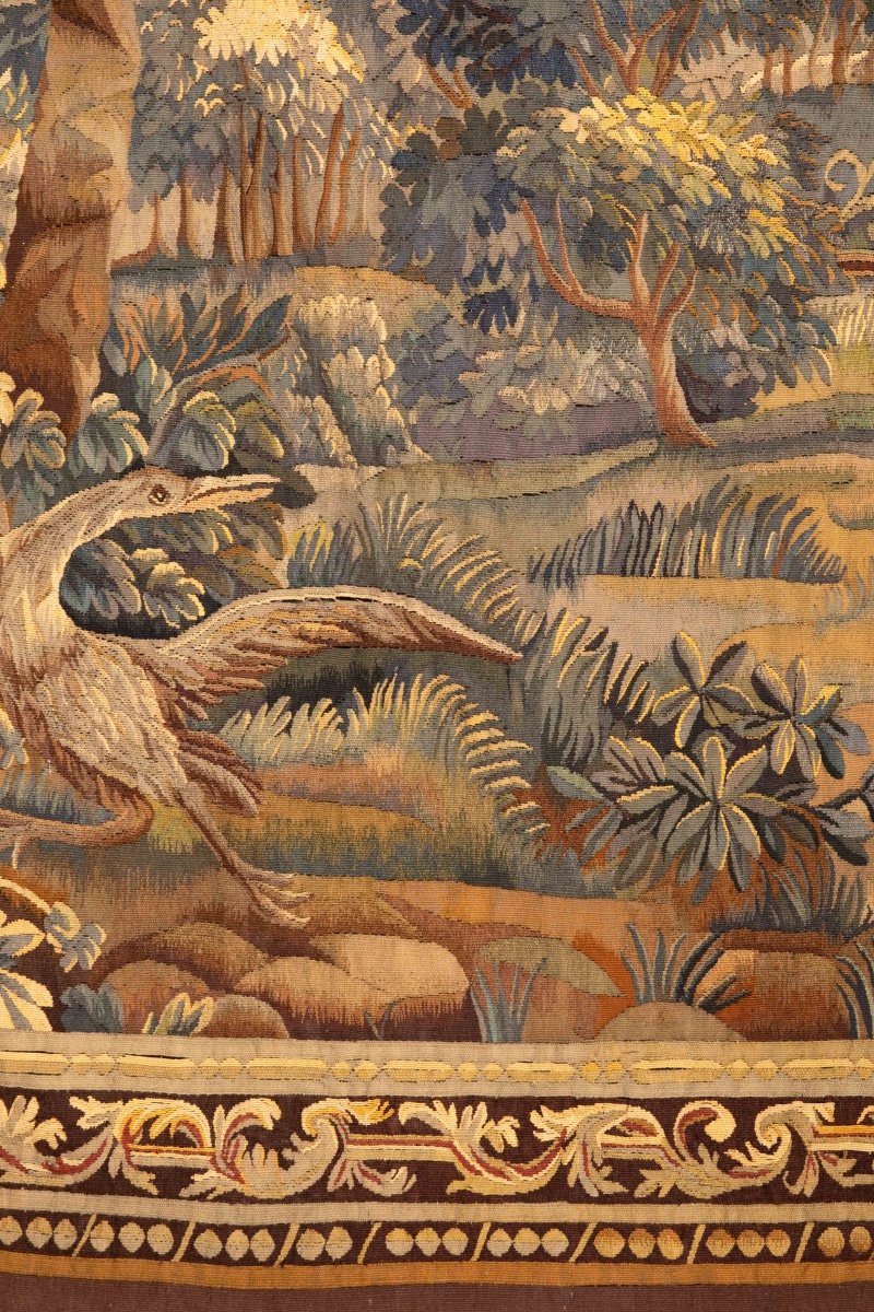 Aubusson Verdure Tapestry 18th Century-photo-3