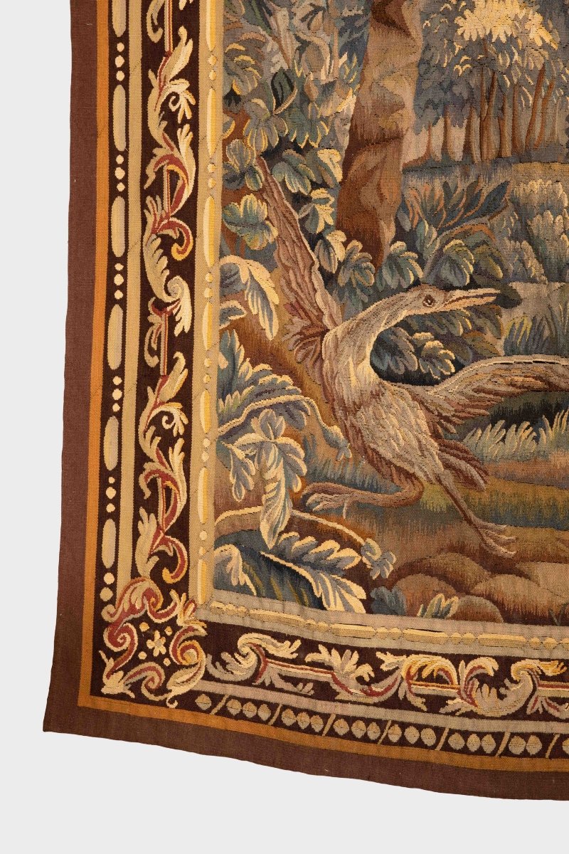 Aubusson Verdure Tapestry 18th Century-photo-4