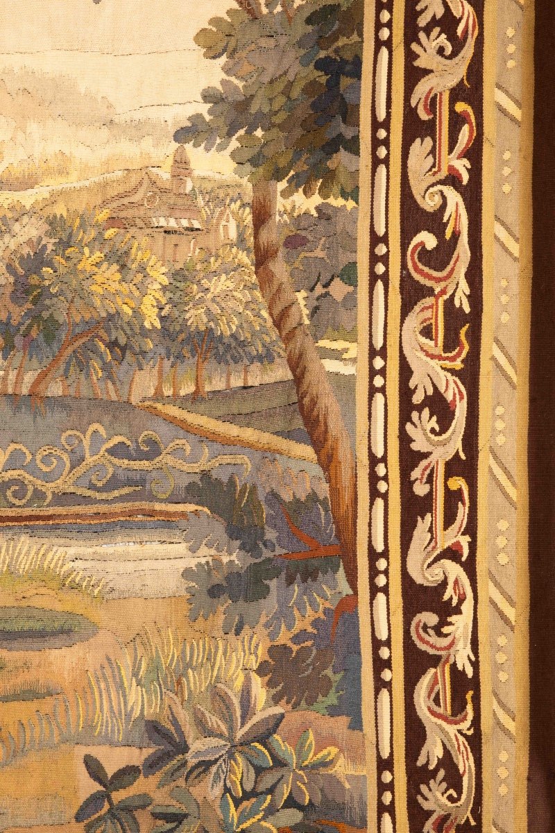 Aubusson Verdure Tapestry 18th Century-photo-1