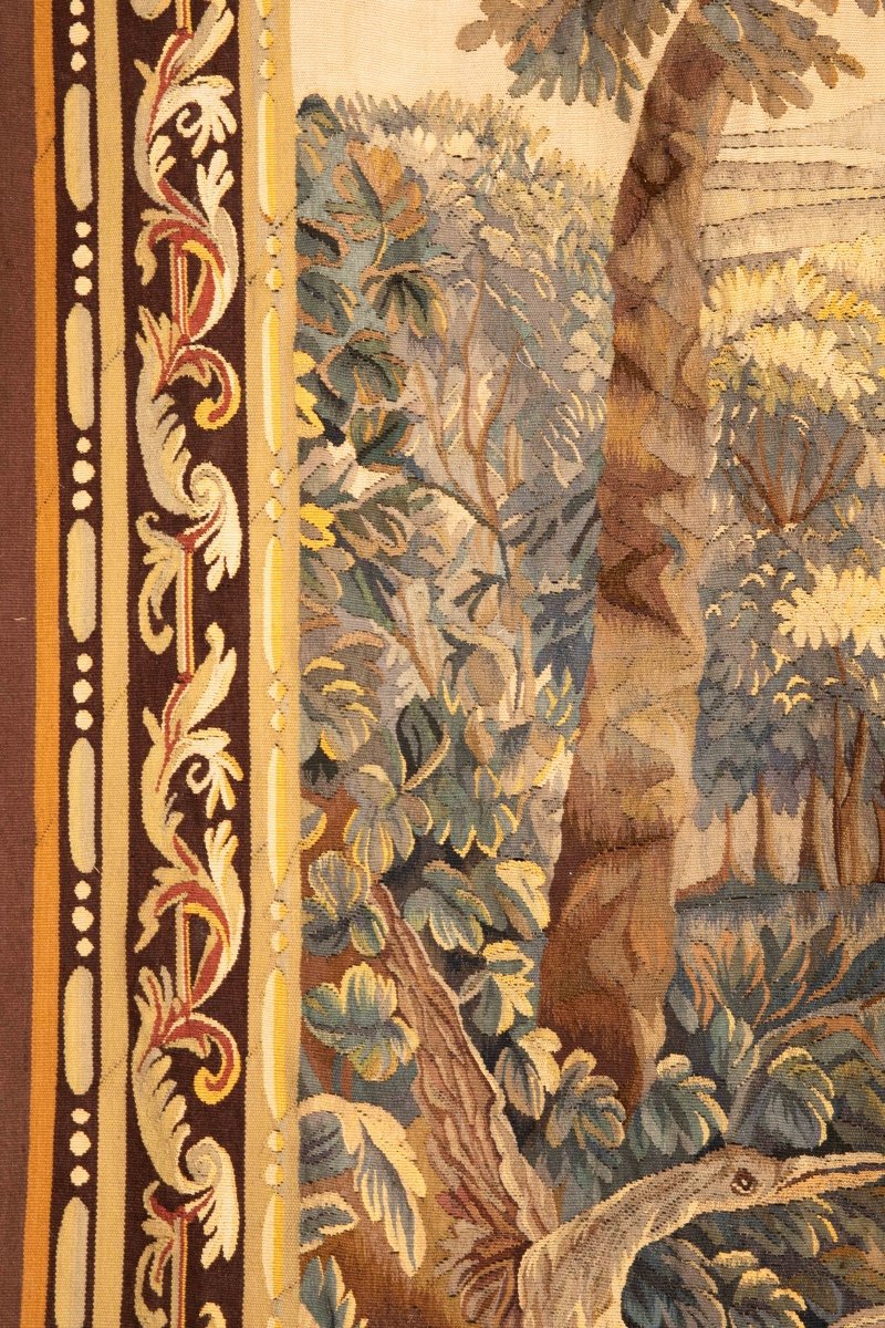 Aubusson Verdure Tapestry 18th Century-photo-2