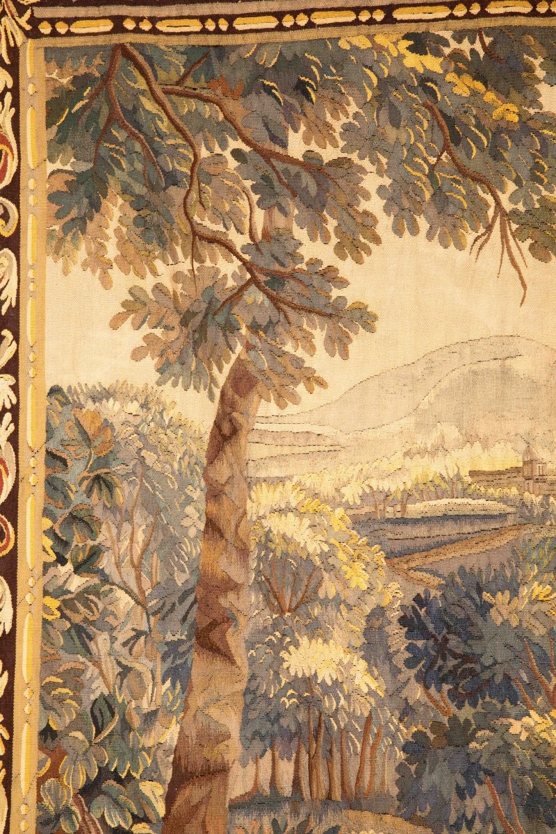 Tapisserie Verdure D’aubusson époque XVIIIe Siècle-photo-5