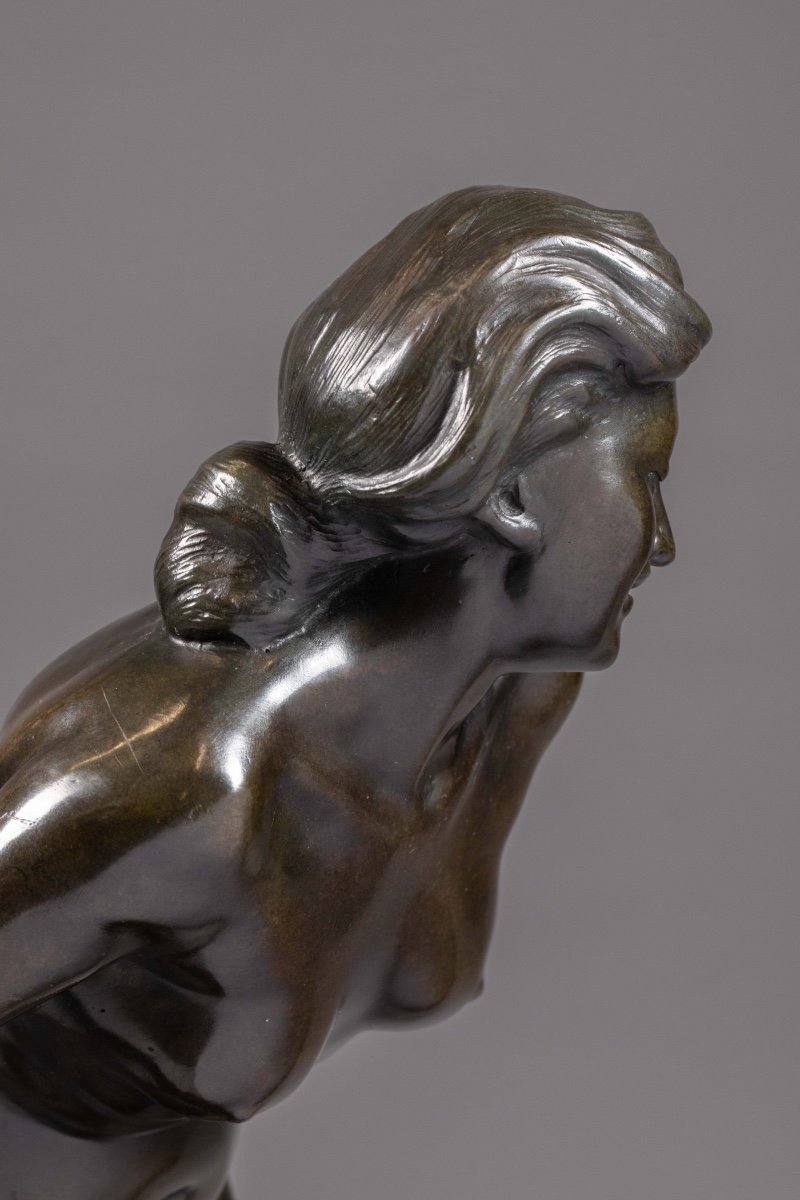 Jean Pierre Masier Jeune Femme Nue Au Large Drapé-photo-7