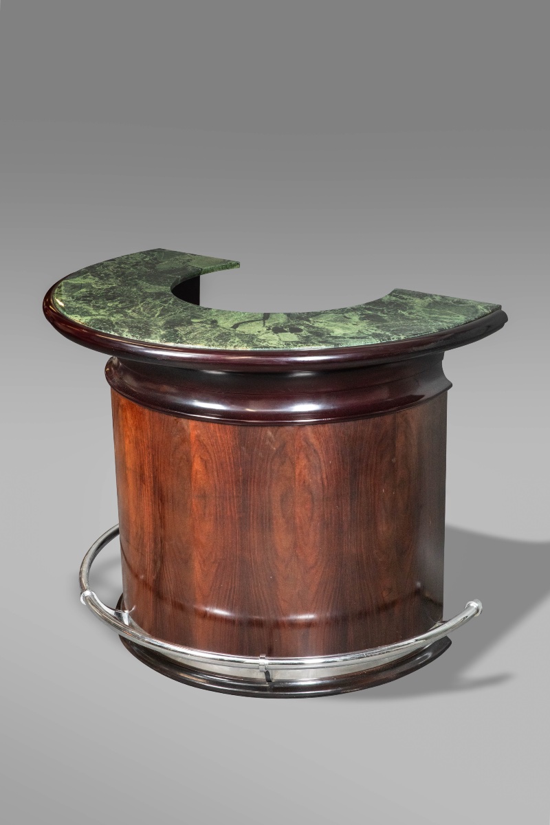 Art Deco Bar + 3 Stools -photo-2