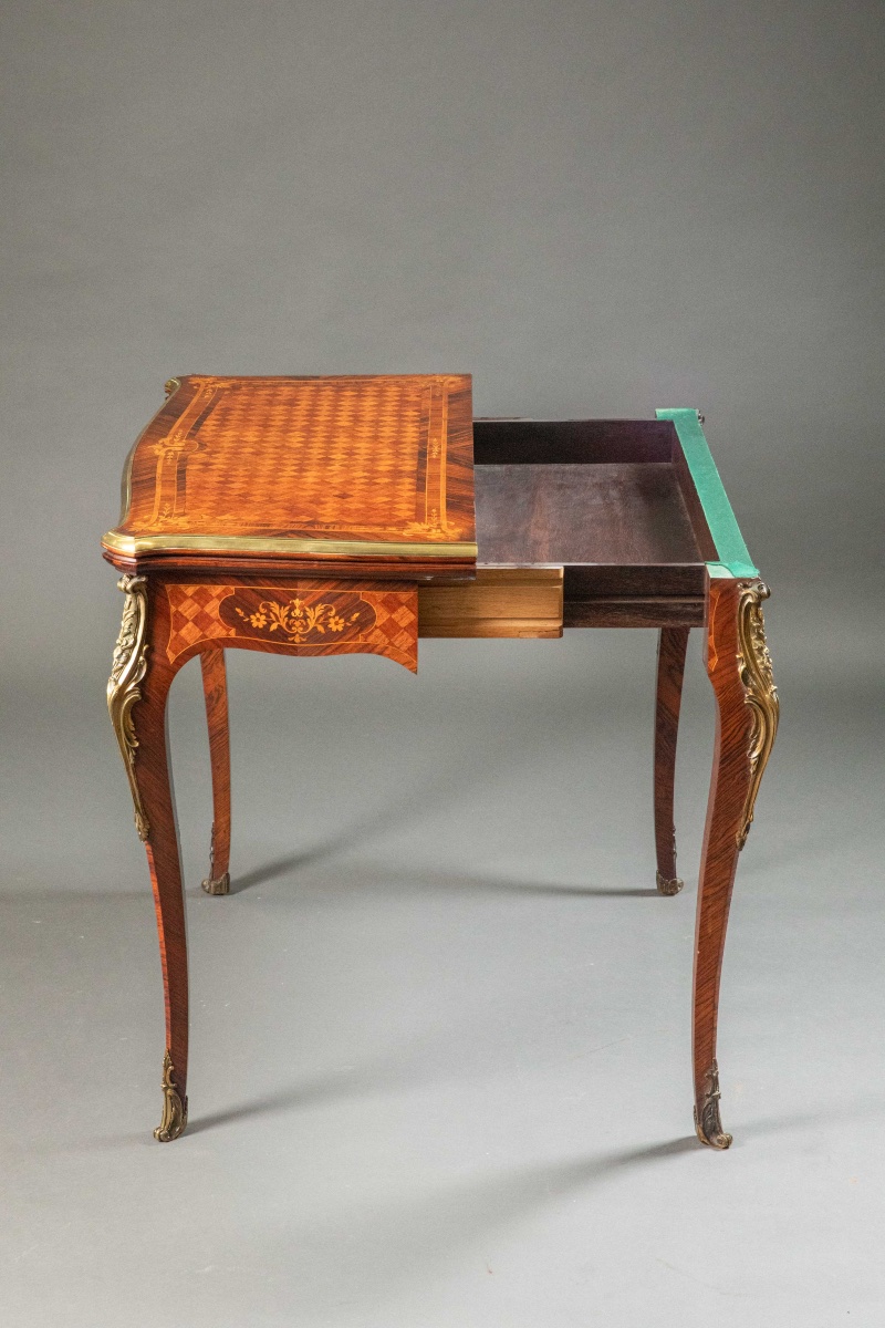 Louis XV Style Games Table-photo-3