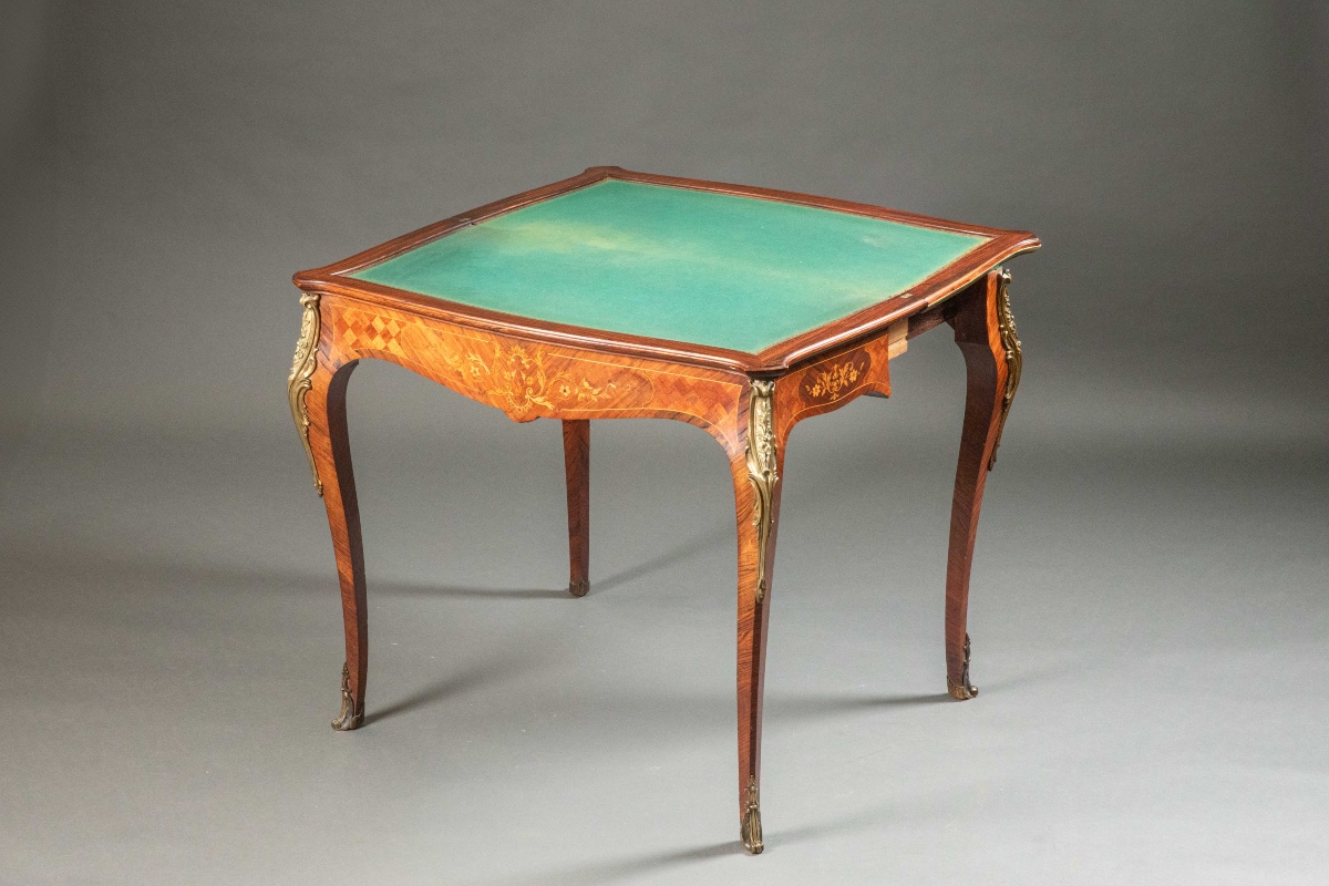 Louis XV Style Games Table-photo-4
