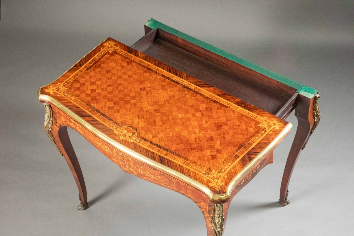 Louis XV Style Games Table-photo-5