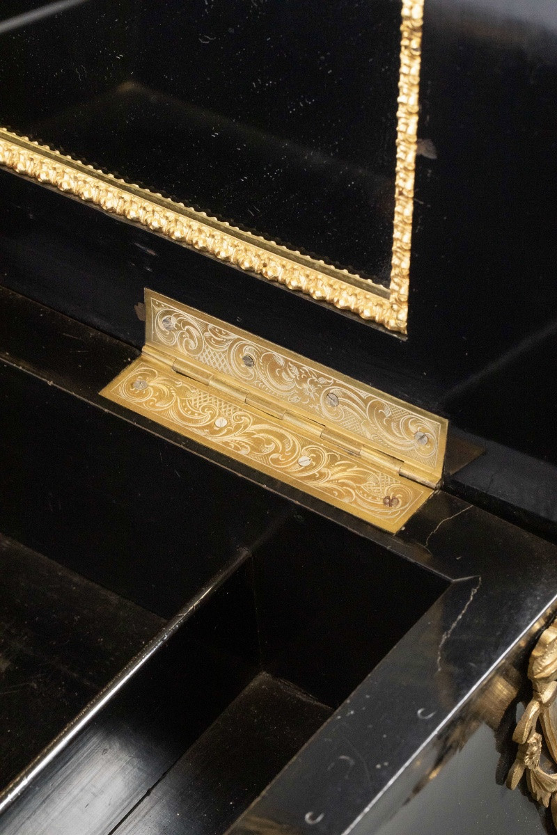 Louis XV Style Boulle Marquetry Dressing Table – 19th Century-photo-7