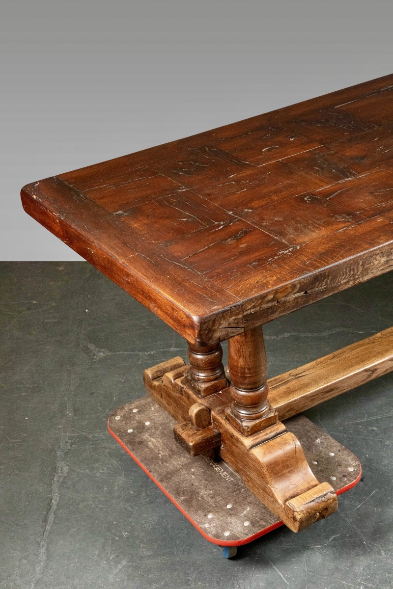 Table de monastère en chêne – Fin XIXᵉ / début XXᵉ-photo-2